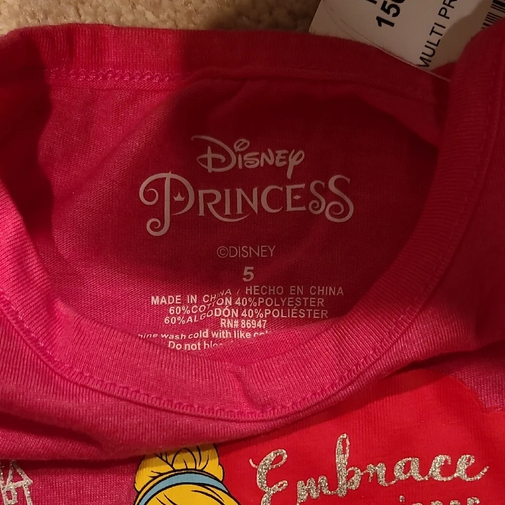 Disney Princess Pink Short Sleeve Tee